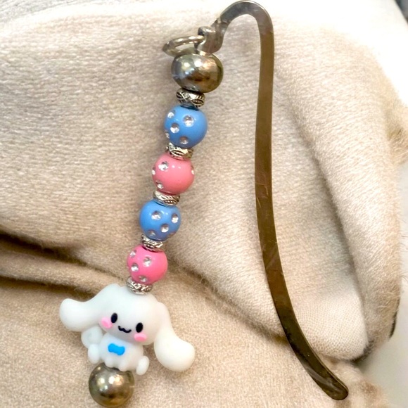 Cinnamoroll Beaded Pink & Blue Kids Bookmark hello Kitty family Sanrio - Picture 3 of 3